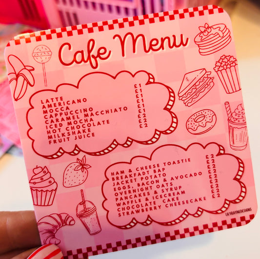 Mini Cafe Menu Saving Challenge