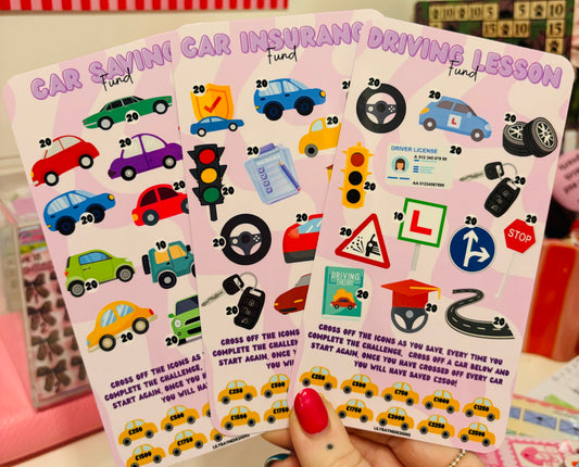 Car, Insurance & Driving Lessons Saving Challenges