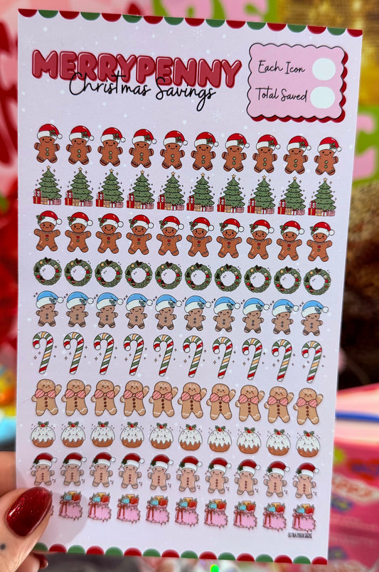 Merry Penny Saving Tin Sticker