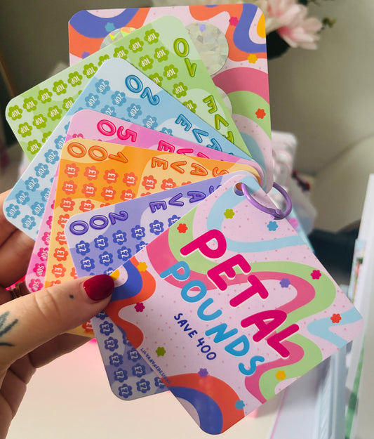 Mini Petal Pounds Saving Book