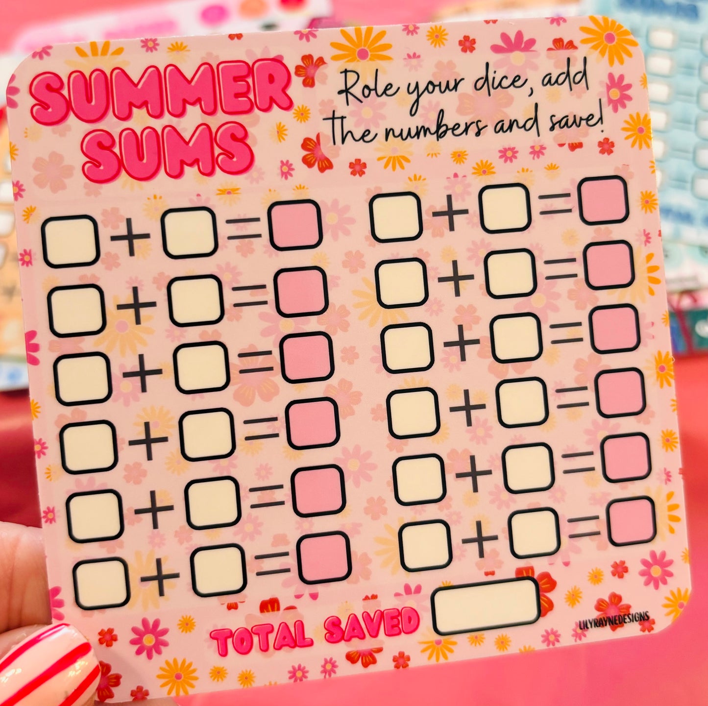 Mini Summer Sums Saving Challenge
