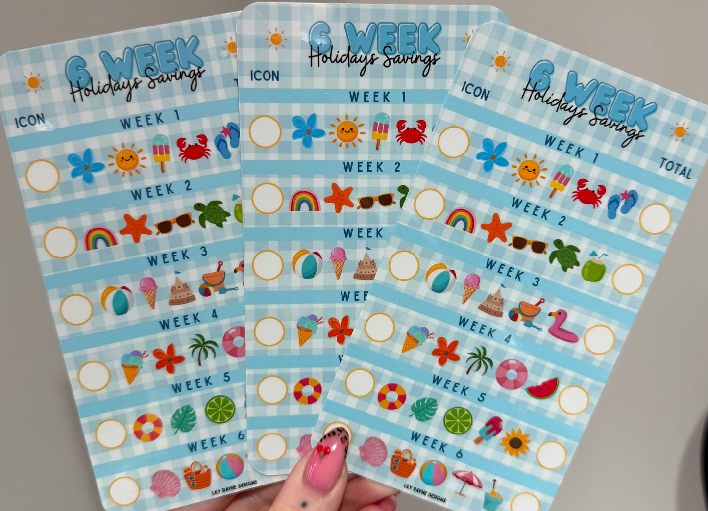 6 Week Holidays Saving Tracker