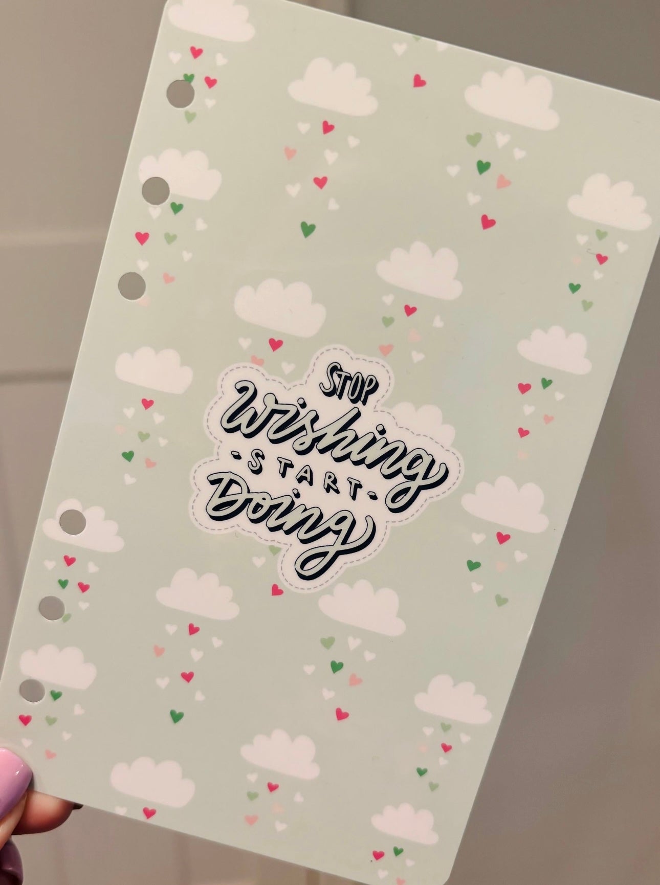 Stop Wishing, Start Doing Binder Dashboard