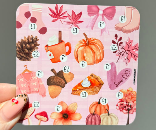 Mini Pink Pumpkins Saving Challenge