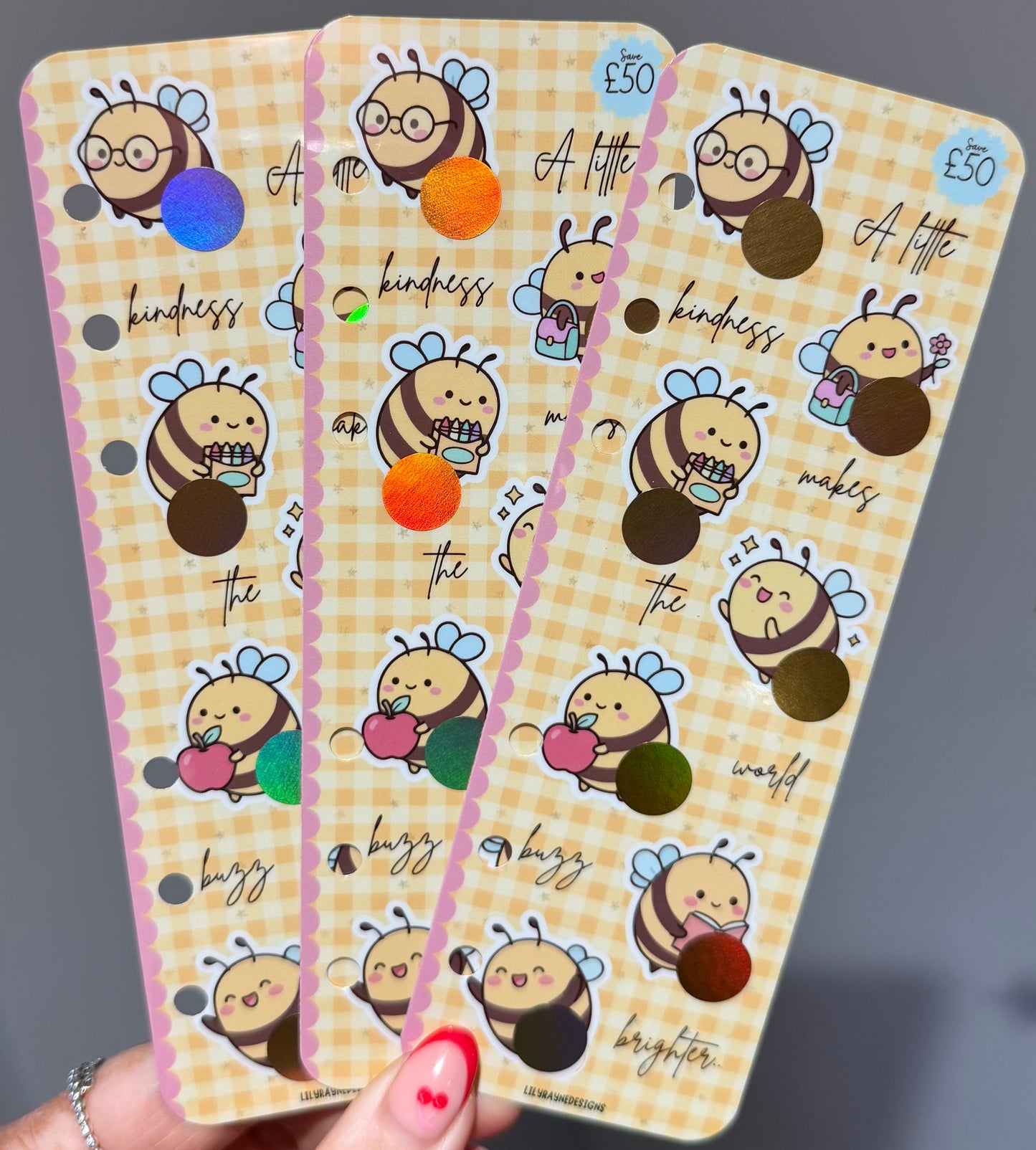 Bee Bookmark Saving Challenge