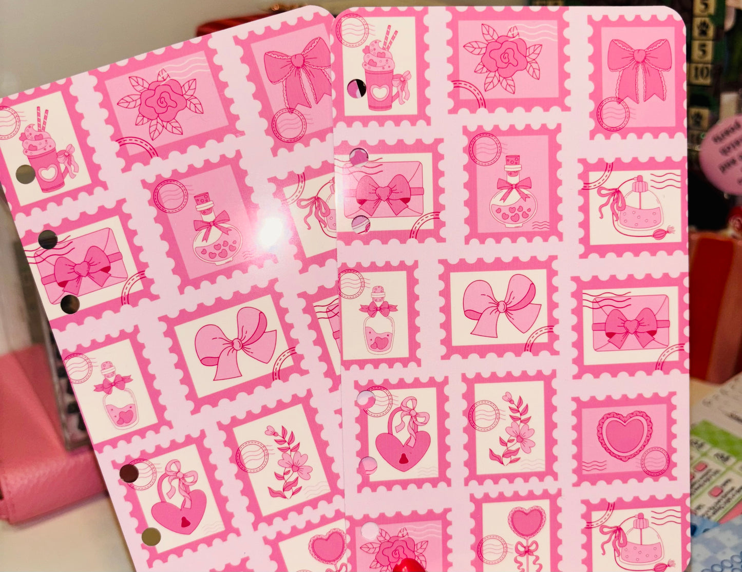 Pink Bow Stamp Dashboard