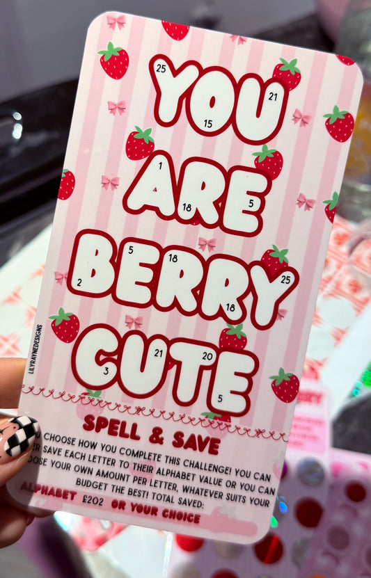 You Are Berry Cute Saving Challenge