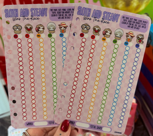 Sloth & Steady Saving Challenge Dashboard