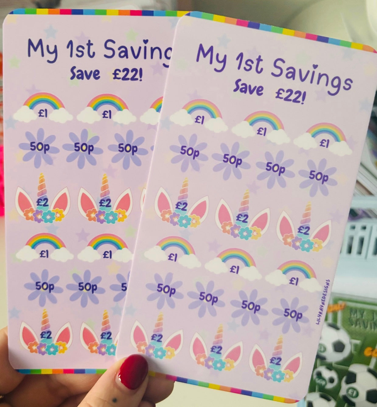 Unicorn Pocket Money Saving Challenge