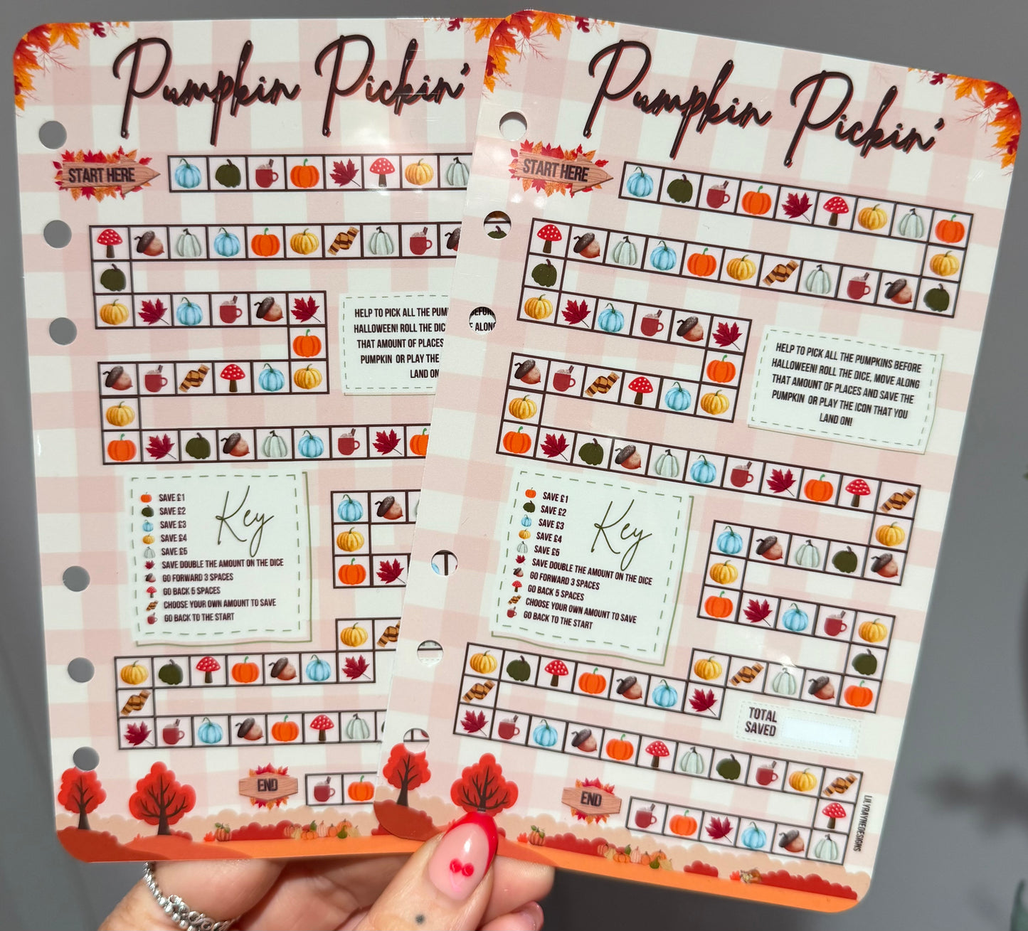 Pumpkin Pickin’ Saving Challenge Dashboard