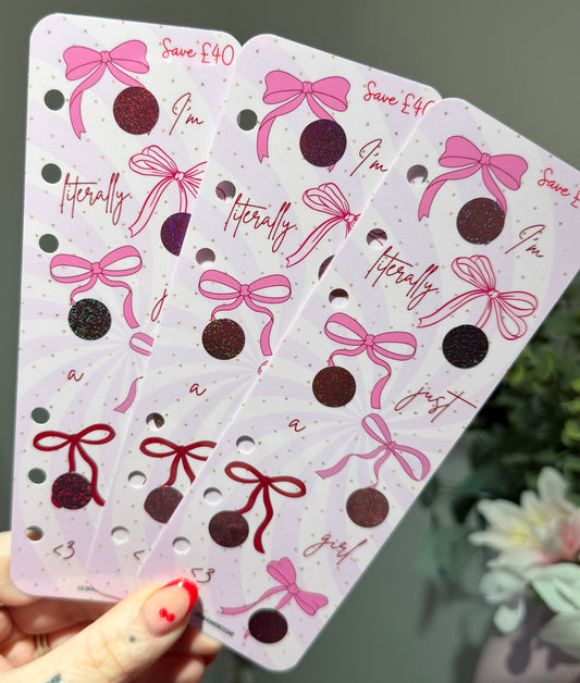 Just A Girl Bookmark Saving Challenge
