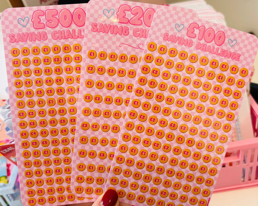 £100, £200 & £500 Coin Saving Challenges
