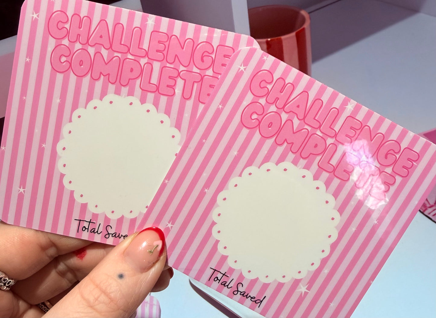 Challenge Completed Cards