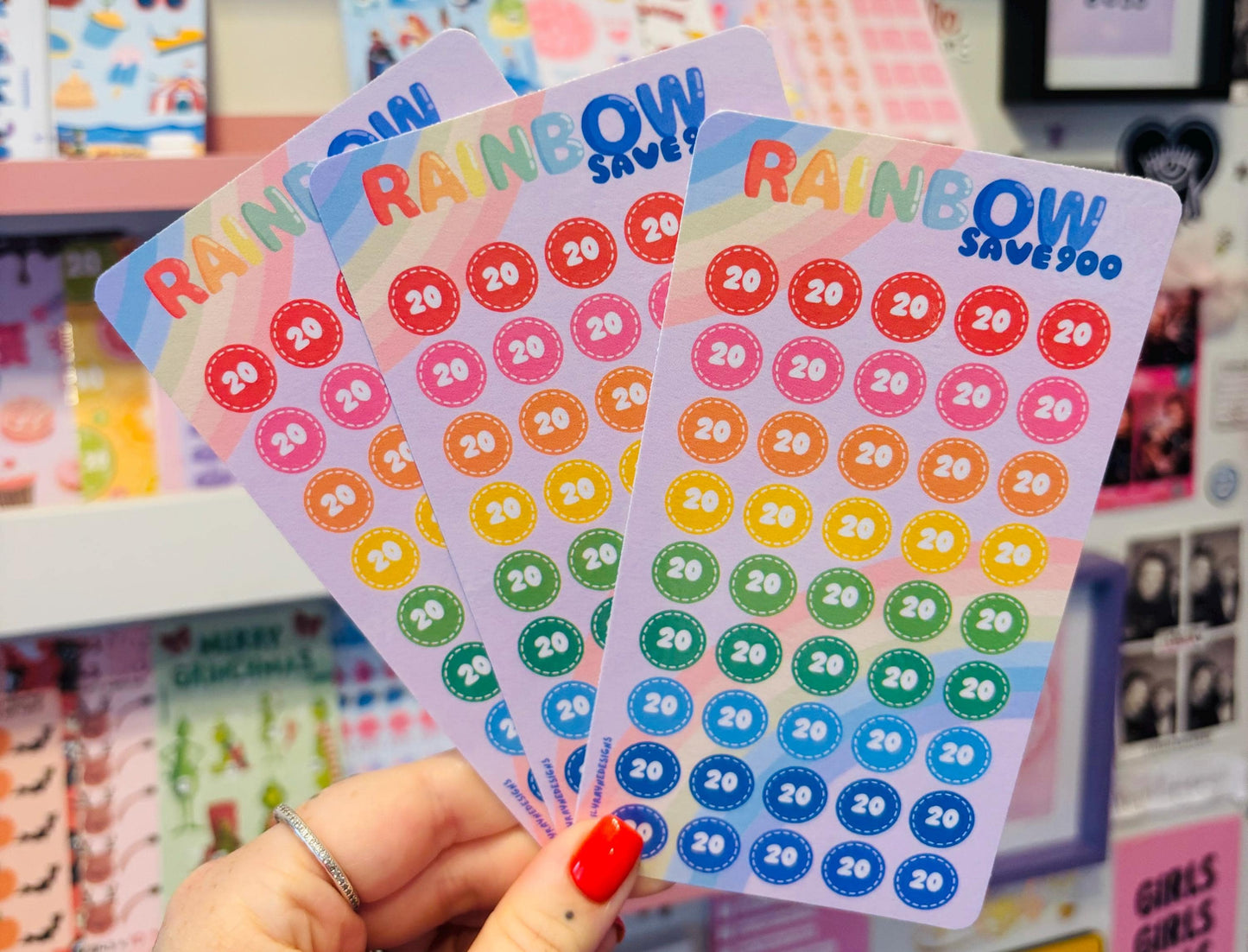 Rainbow £5, £10 & £20 Saving Challenge